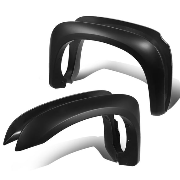 For 2005 to 2011 Dodge Dakota Crew Cab 4Pcs Factory Style Matte Black Wheel Fender Flares Protector 06 07 08 09 10