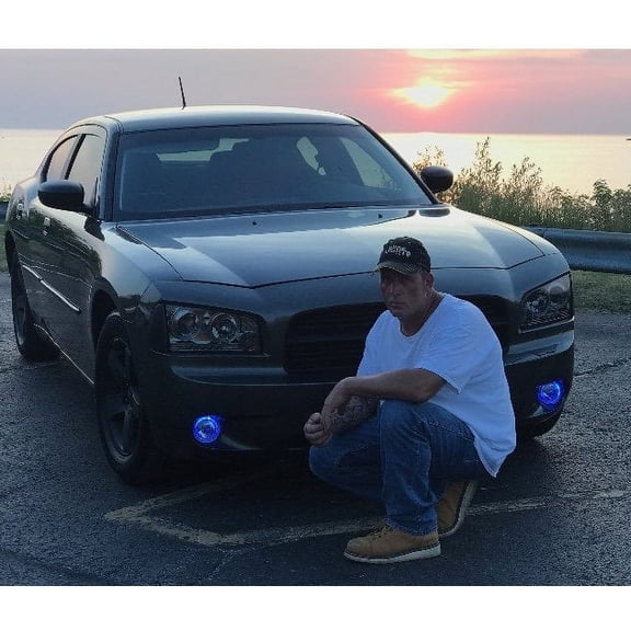 For 2006 2007 2008 2009 2010 Dodge Charger Halo Angel Eye Fog Lamps Lights