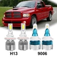 thumbnail image 1 of For 2006 2007 2008 Dodge Ram 1500 2500 3500 LED Headlight + Fog Light Bulbs US, 1 of 5