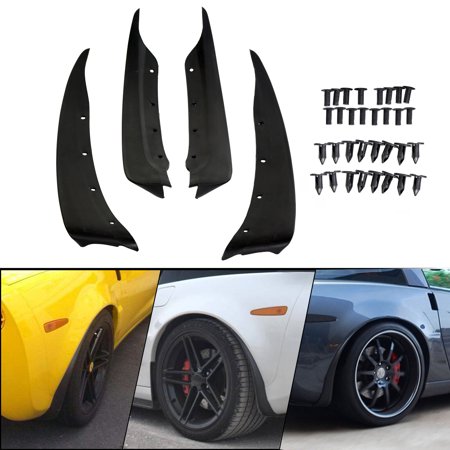 For 2006-2007 Corvette Convertible C6 Front & Rear Molded Splash Guards Mud flap