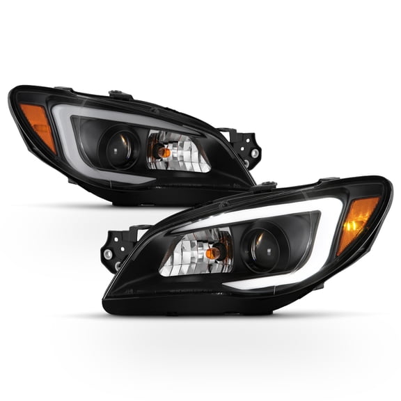 For 2006-2007 Subaru Impreza WRX LED DRL Tube Projector Headlights Left+Right