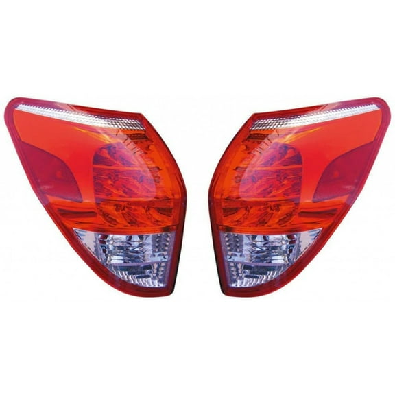 For 2006-2008 Toyota RAV4 Pair Rear Tail Lights Driver and Passenger Side Assembly Unit LED TO2818127 TO2819127 | 81561-42100 81551-42100