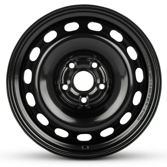 For 2006-2010 Volkswagen Passat 16 Inch Painted Black Rim - OE Direct Replacement - Road Ready Car Wheel