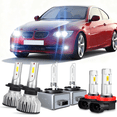 thumbnail image 1 of For 2006-2011 BMW 323i Headlight H7 LED High Beam D1S HID Low Beam + H11 Fog Light Bulb, 1 of 14