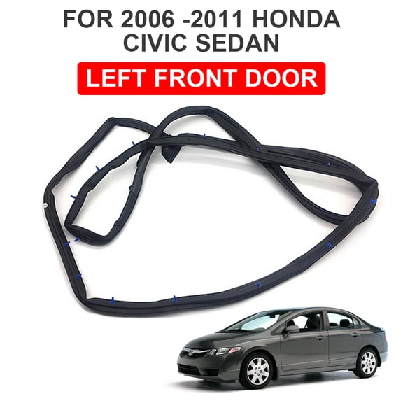 For 2006-2011 Honda Civic Rubber Front Left Door Seal Weather Strip 72350-SNE-A01