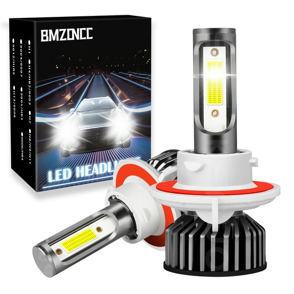 For 2006-2012 Mitsubishi Eclipse H13 9008 LED Headlight Bulbs Amplified Flux Hi/Lo Beam, 60W 6000LM 6000K Xenon White