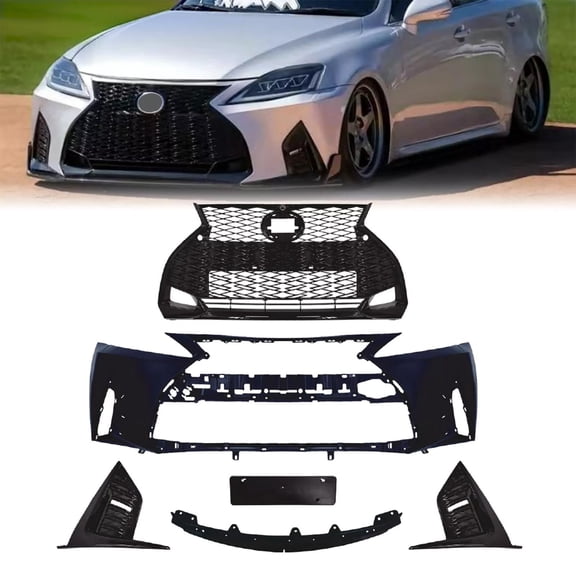 For 2006-2013 Lexus IS IS250 IS350 Conversion to 21+ F-Sport Front Bumper Kit