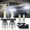 thumbnail image 1 of For 2006-2015 Dodge Attitude LED Headlight Bulbs 9003/H4 High/Low Beam 881 Fog light Bulbs 4pc, 1 of 12