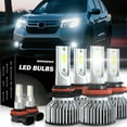 thumbnail image 1 of For 2006-2018 Honda Pilot LED Headlight Bulbs 9005 H11 High/Low Beam H11 H8 Fog Light 6000k 500% Brighter than Halogen 6pcs, 1 of 14