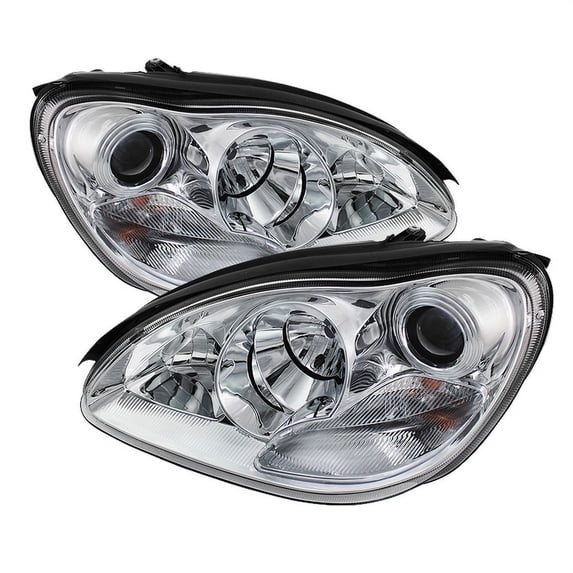 For 2006 Mercedes Benz S350 W220 Sonar Projector Headlights (Chrome) YD-PRO-MBW220-C