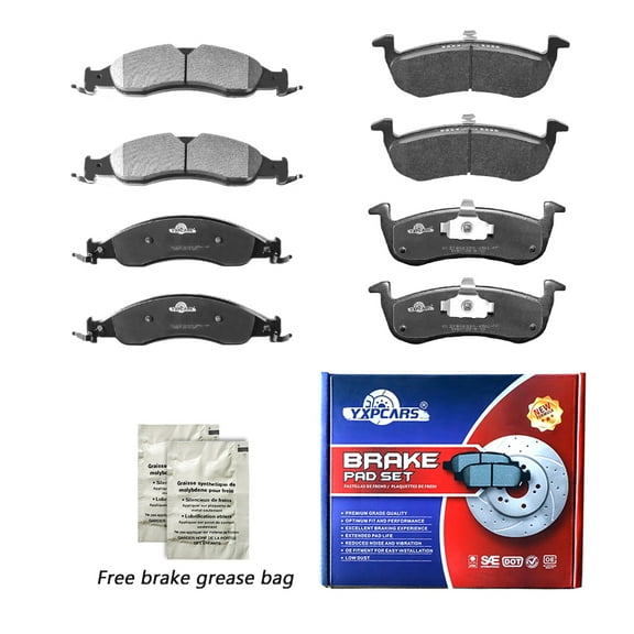 For 2007 2008 2009 Ford Expedition Navigator Front & Rear Ceramic Brake Pads