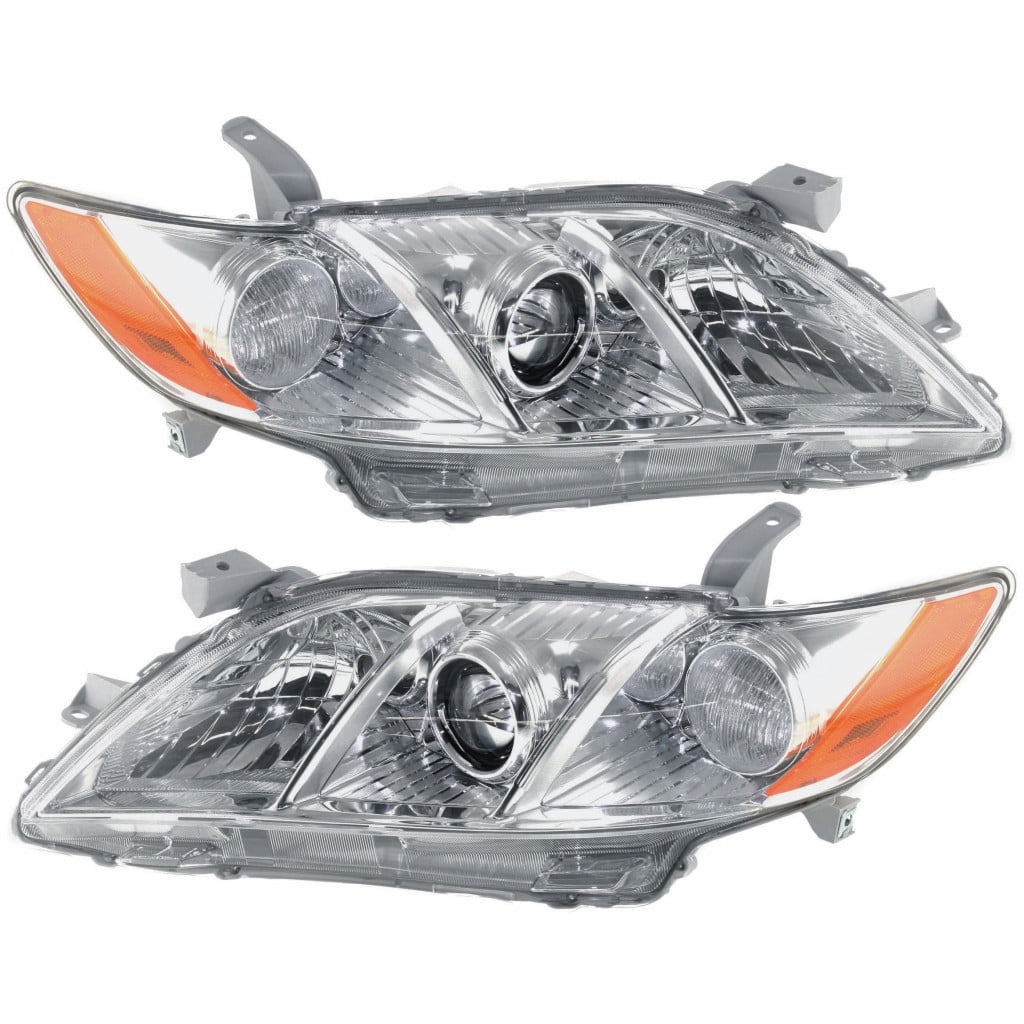 For 2007 2008 2009 Toyota Camry Headlight Assembly Pair Driver and