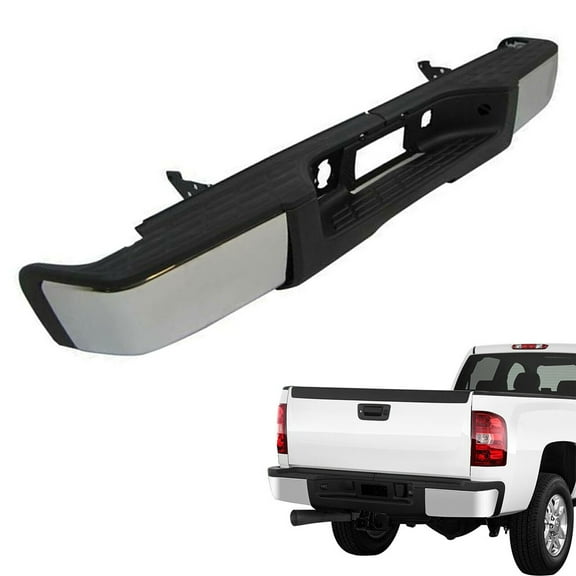 For 2007 2008-2013 Chevy Silverado/GMC Sierra 1500 Pickup Chrome Rear Bumper