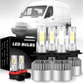 thumbnail image 1 of For 2007-2009 Dodge Sprinter 2500 3500 Bulbs LED Headlights H7 High/Low Beam+H11 Fog Lights 6Pcs, 1 of 13