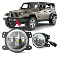 thumbnail image 1 of For 2007-2009 Jeep Wrangler Front Fog Light Replace Assembly LED Lamp 2Pack Multicolor Light, 1 of 10