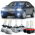 thumbnail image 1 of For 2007-2009 Lincoln MKZ Headlight H7 LED High Beam D1S HID Low Beam + H11 Fog Light Bulb, 1 of 13