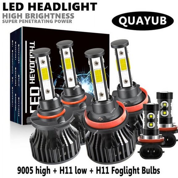 For 2007-2009 Toyota Camry LED Headlight High Beam Low Beam Fog Light Bulbs Kit