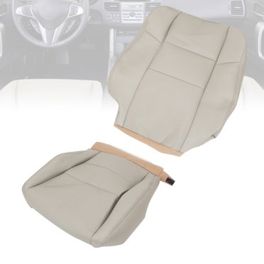 Soillar Gray Perforated Leather Seat Cover Set For Acura RDX 2007-2012 (Front Top & Bottom)