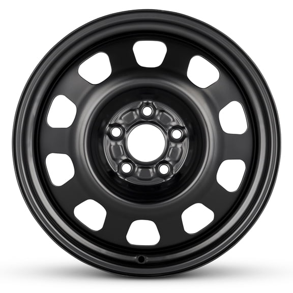 For 2007-2012 Dodge Caliber 17 Inch Painted Black Steel - New OEM Rim - Road Ready Car Wheel