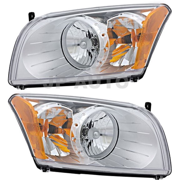 For 2007-2012 Dodge Caliber Headlight Halogen Set Driver and Passenger Side