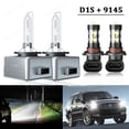 thumbnail image 1 of For 2007-2013 Cadillac Escalade EXT LED HID Headlight Bulbs High&Low + Fog Light, 1 of 13