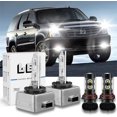 thumbnail image 1 of For 2007-2013 Cadillac Escalade EXT LED HID Headlight Bulbs High&Low + Fog Light, 1 of 11