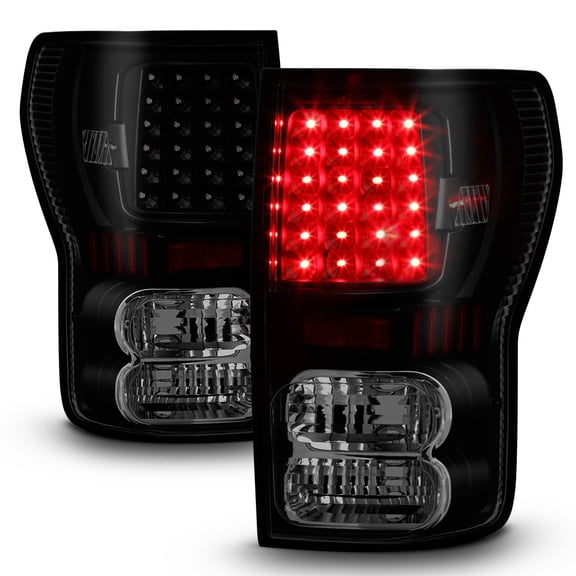 For 2007-2013 Toyota Tundra LED Black Smoke Tail Lights Brake Lamps Left+Right