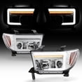 thumbnail image 1 of For 2007-2013 Toyota Tundra Upgrade Chrome LED Sequential Projector Headlights, 1 of 7