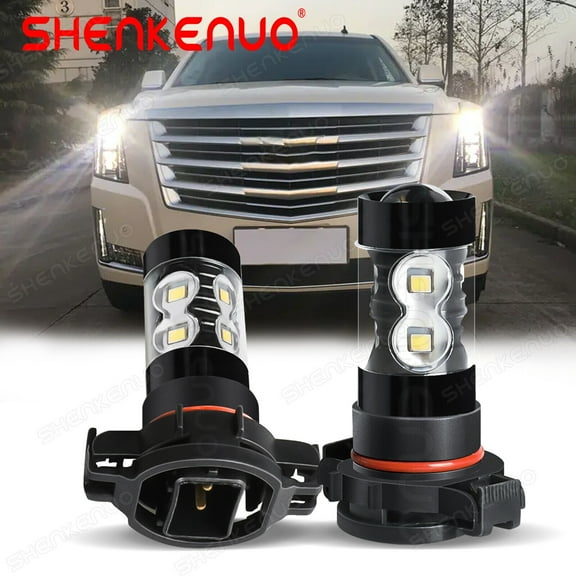 For 2007-2014 Cadillac Escalade ESV EST - 2PC LED Daytime Running Light DRL Bulb