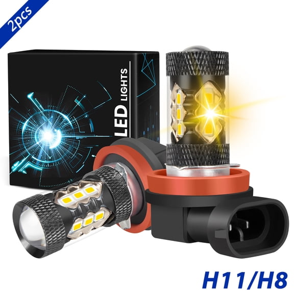 For 2007-2014 Suzuki SX4 2008 2009 2010 2011 2012 2013 LED Fog/Driving Light Bulb 3000K Yellow