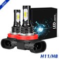 thumbnail image 1 of For 2007-2014 Suzuki SX4 2008 2009 2010 2011 2012 2013 LED Fog/Driving Light Bulb 6000K White, 1 of 7