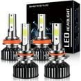 thumbnail image 1 of For 2007-2015 chevy Silverado 1500 2500 3500 hd Headlights,9005/HB3 H11 High and Low Beam Bulbs 4pcs, 1 of 10