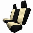 thumbnail image 1 of For 2007-2017 Jeep Wrangler JK 2DR FH Group Neoprene Waterproof Custom Fit Car Seat Covers Rear Set - Beige, 1 of 5