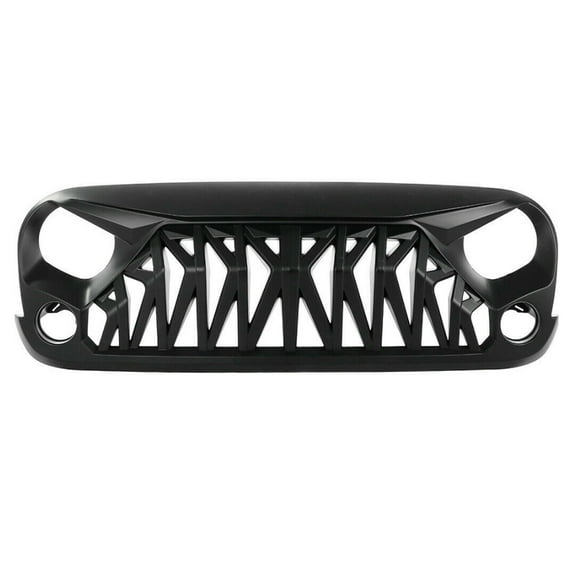For 2007-2018 Jeep Wrangler JK JKU New Front Shark Grille 3.6L 3.8L