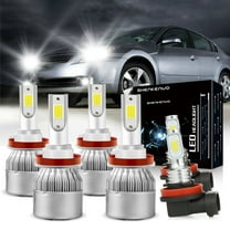 For 2007-2018 Nissan Altima LED Headlight Hi/Lo Fog Light Bulbs Kit 6000K White