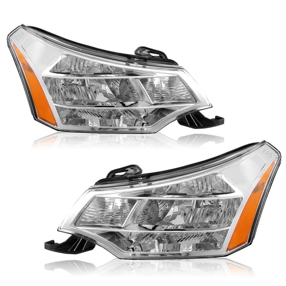 For 2008 2009 2010 2011 Ford Focus S|SE|SES|SEL Headlights Headlamps Assembly Left+Right