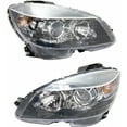 thumbnail image 1 of For Mercedes-Benz C300 Headlight Assembly 2008 09 10 2011 Pair Driver and Passenger Side | MB2502185 | MB2503185 | 204 820 21 39 | 204 820 22 39, 1 of 4