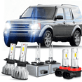 thumbnail image 1 of For 2008-2009 Land Rover LR3 Headlight H7 LED High Beam D1S HID Low Beam + H11 Fog Light Bulb, 1 of 13