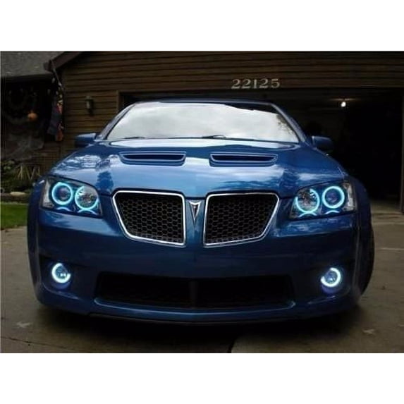 For 2008 2009 Pontiac G8 White Halo Fog Lamps Driving Lights Kit