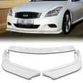 thumbnail image 1 of For 2008-2013 Infiniti G37 Coupe Painted White Front Bumper Body Kit Spoiler Lip, 1 of 5