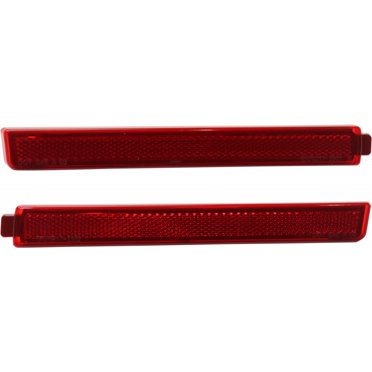 Evan-Fischer Rear Bumper Reflector Set – 2008-2014 Cadillac CTS Sedan/Wagon/Coupe, Driver & Passenger