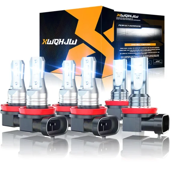 For 2008-2014 Cadillac CTS Sedan 6x 6000K LED Headlight Bulbs High/Low Beam + Fog Light