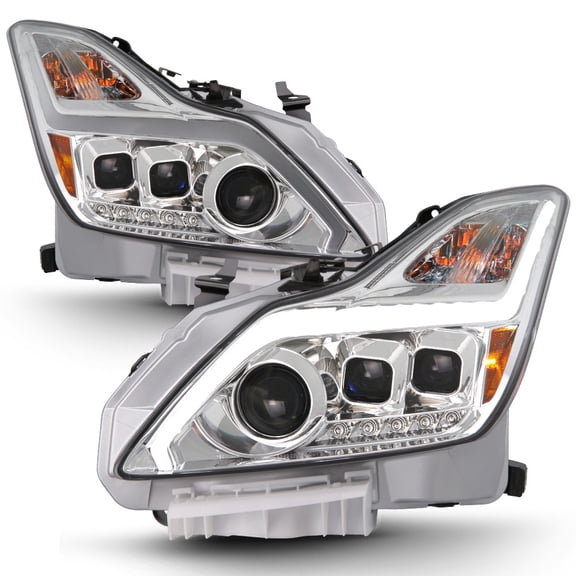 For 2008-2015 G37/Q60 2Dr Coupe LED Sequential Signal DRL Projector Headlights