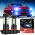thumbnail image 1 of For 2008-2015 GMC Sierra 1500 8000K Ice Blue H16 5202 LED Fog Light Lamps Bulbs Pair of 2, 1 of 11