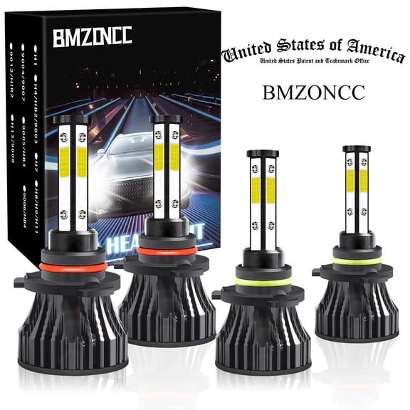 For 2008-2015 International Prostar LED Headlight Bulbs,9005/HB3 High Beam + 9006/HB4 Low Beam ,4pcs
