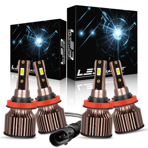 For 2008-2016 Chrysler Town & Country LED Headlight High/Low Beam Combo Bulbs H11 H11