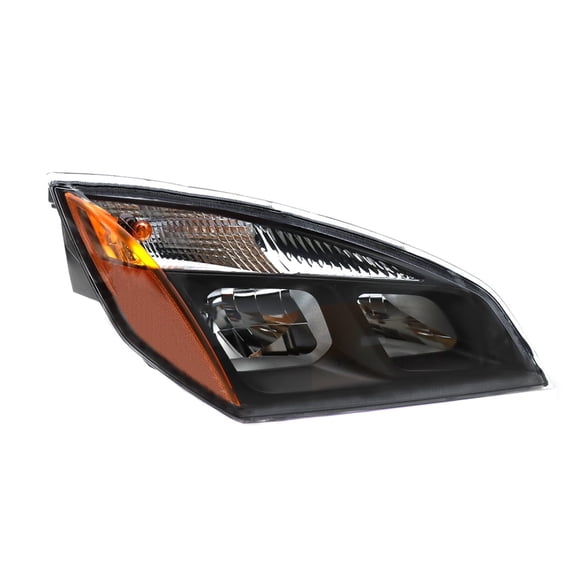 For 2008-2017 Freightliner Cascadia Black LED Headlight Headlamp Right Passenger LED | Black Interior