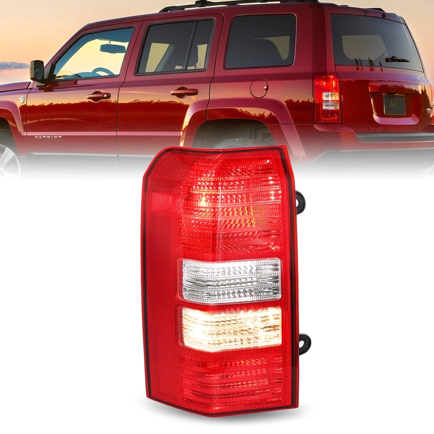 RH Right Passenger Side Tail Lamp W/ 2 Holes In Back Fits 2008 2017 Jeep Patriot - Foto 3