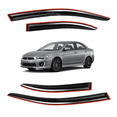 thumbnail image 1 of For 2008-2017 Mitsubishi Lancer EVO X JDM Mugen Style Window Visors Rain Guards, 1 of 15