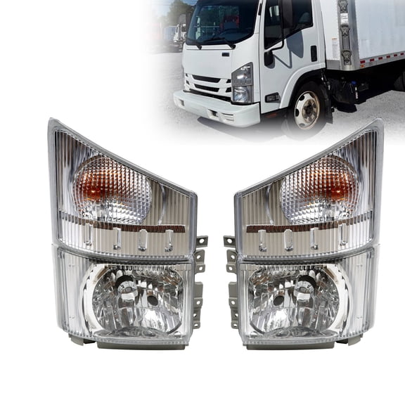 For 2008-2020 ISUZU NPR NPR-HD NQR NRR Left Right Side Headlight Corner Lamps
